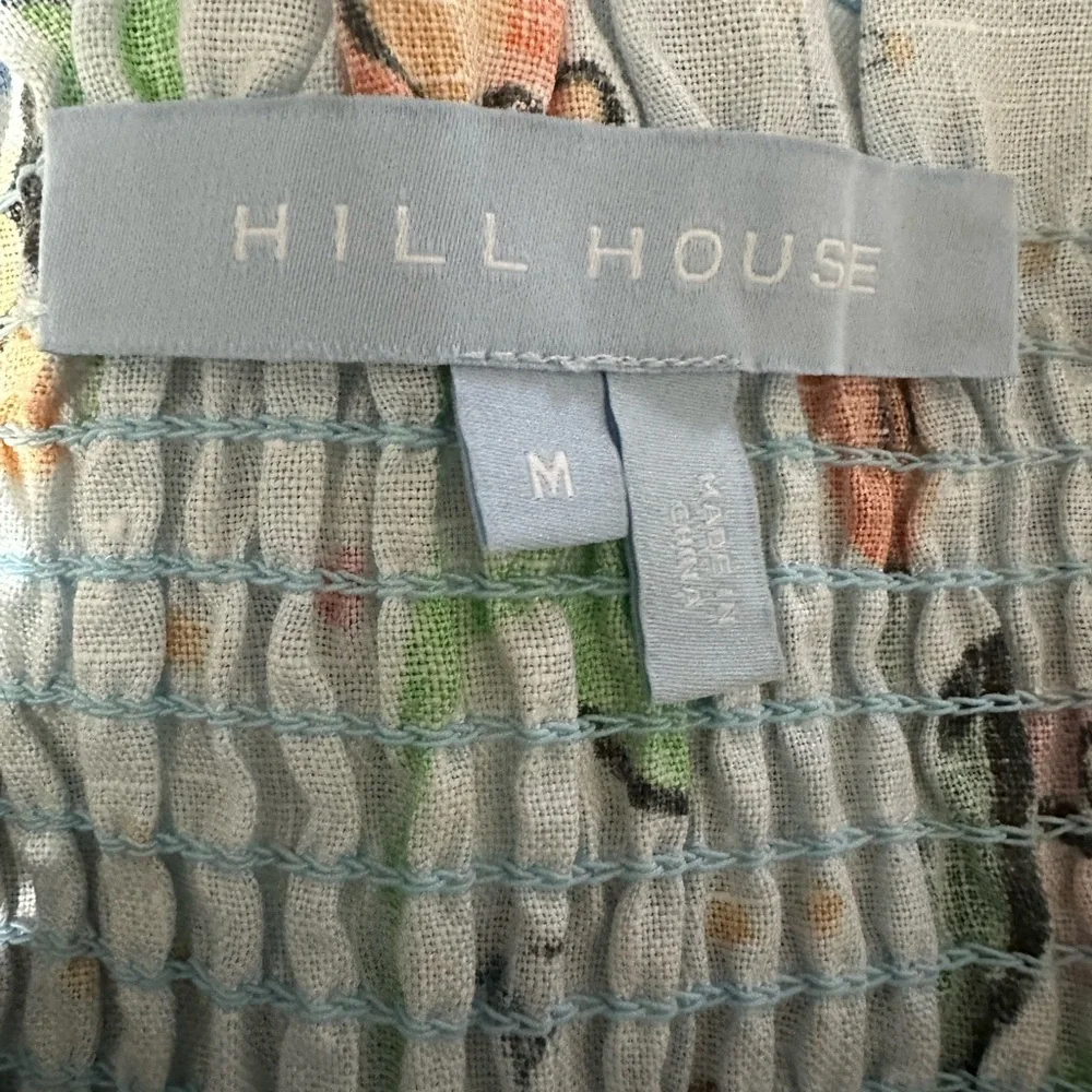 Hill House Home Ellie Linen Floral Crop Top (Size M) 🌸✨ Breezy & Elegant - Picture 2 of 3